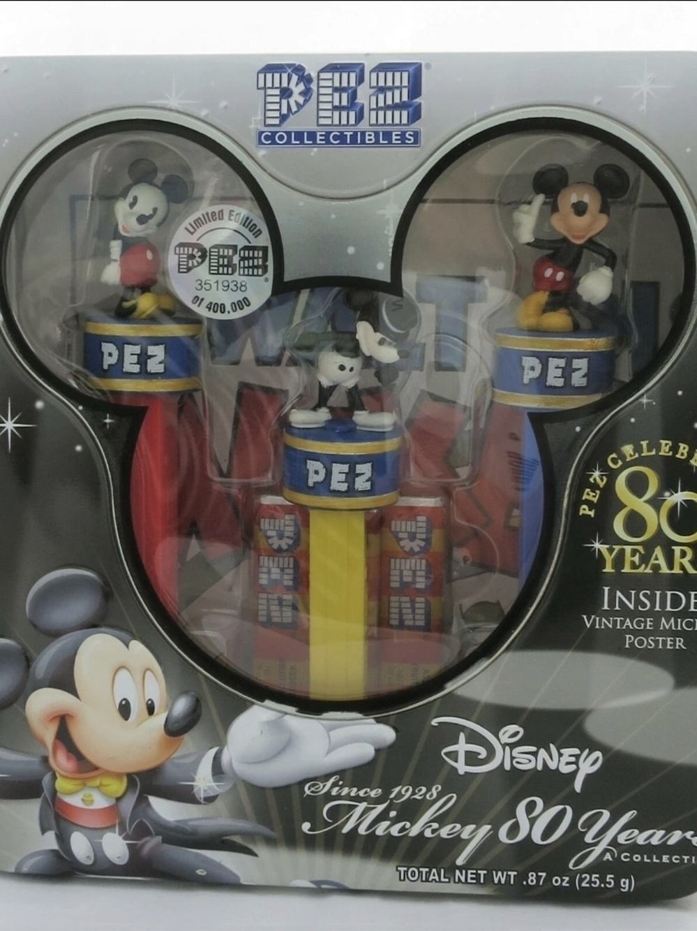 Disney PEZ Collectibles Mickey 80 Years